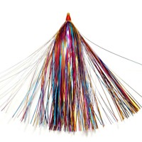 Mylar Flash Teaser Tail Flounder Rigs pour la pêche en eau salée Appâts artificiels Outil de pêche à la mouche Accessoire pour la pêche sur la plage