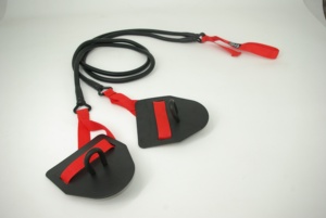 Ensemble de bandes de résistance professionnel pour entraînement de force des bras en <span class=keywords><strong>natation</strong></span>, avec cordes de résistance à 3 niveaux et pagaies, pour exercices de style libre - Product Image 5