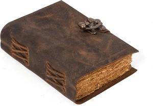 Handmade Genuine Leather A5 <b>Journal</b> Notebook with Deckle Edge Paper Vintage Leather Diary Planner <b>Writing</b> Notebook Travel - Product Image 1