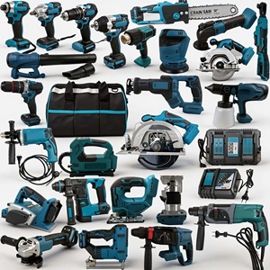 Ensemble d'outils industriels 28 pièces avec batterie lithium-ion 18V : clés, meuleuses – un ensemble d'outils électriques multifonctionnels. - Product Image 1