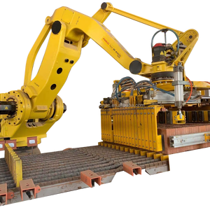 BRICKMAC Fully Automatic Clay Brick Robot Gripper Palletizer Vertical <b>Putting</b> Heavy Load Ceramic Tile Floor NJBM Stacking <b>Machin</b> - Product Image 2