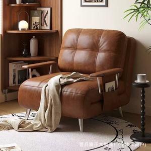 Foldable <b>sofa</b> <b>bed</b>, 2025 new style, vintage style, single/double size, suitable for small apartments, living room, and balcony. - Product Image 1