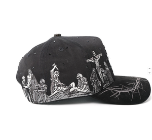 Spedizione Rapida Cappelli da Baseball in Suede a 5 Pannelli Originali Beard Chrome Gorras G5 Beard Hats Rude Awakening per tutti i nostri Haters - Product Image 6
