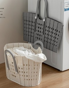 Cesto portabiancheria autoportante con ruote, grande capacità, per vestiti sporchi, per la casa - Product Image 5