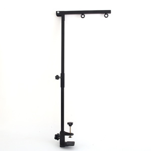 Pet Grooming Table Hanging Rod <b>Bracket</b> <b>Black</b> Metal Folding Stand For Cat Grooming Accessories - Product Image 4