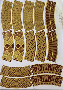 Calcomanías de Transferencia de Agua Impresas en Serigrafía con Seda Dorada de Alta Temperatura para Tazas, Cerámica, Vidrio, Madera, Platos, Jarrones, Logotipo Personalizado - Product Image 2