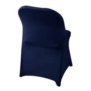 Складные чехлы для стульев в темно-синем стиле, съемные стретч-Защитные чехлы для стульев для вечеринки, банкета, свадебного мероприятия, отеля