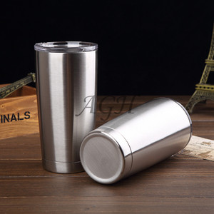 20 oz vaso aislado al vacío de acero inoxidable taza de café con tapa pajitas hielo bebida bebida caliente para viajes en coche - Product Image 1