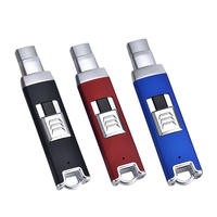 Briquet Électrique à Arc Mini Personnalisé, Coupe-Vent, Double Bobine de Sécurité, Flameless, Rechargeable USB, Alliage de Zinc