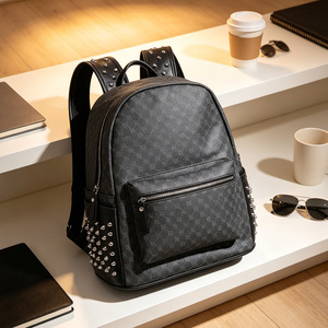 Laptop <b>Backpack</b> 20-35L Waterproof With Letter Pattern For Men Business School Use - Product Image 4