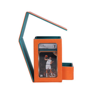 100 עור pu הסיטונאי + כרטיסים להעיף מגש כרטיס משחק קוביות קוביות mtg מארז אחסון cg במקרה - Product Image 2