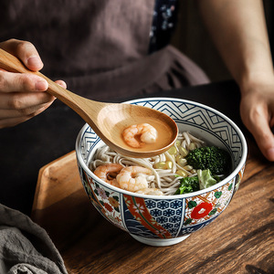 Cuchara para sopa Sunshine Hemu Beechwood de 20x6 cm resistente al calor para uso doméstico en la cocina - Product Image 1