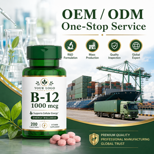 Comprimés de supplément de vitamine B12 en gros, marque privée, soutien au métabolisme énergétique, végétalien, 1000 mcg par jour - Product Image 6