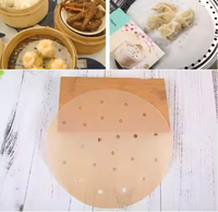 Vente chaude de la Chine de qualité alimentaire double face enduit de silicone Dim Sum vapeur papier cartons impression numérique Compatible pour