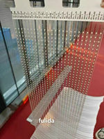 Pantalla LED Transparente de Malla Flexible de Cristal Invisible de Fácil Instalación para Ventanas de Vidrio en Comercios