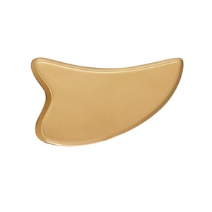 Cobre Gua Sha Tool-Masajeador facial de metal para drenaje linfático, estiramiento de la piel y Antienvejecimiento - Product Image 1