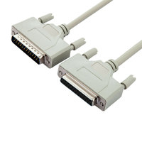 Câble d'extension D-sub 25 broches M/F personnalisé DB25 vers DB25 0,5m 1m 1,5m 2m Câble série parallèle pour imprimante Mâle vers Femelle Câble DB25