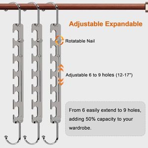 Wholesale Good Price Magic Space Saving <b>Single</b> Tier Heavy Iron <b>Wardrobe</b> Organizer Multifunctional Cleaning Clothes Hangers - Product Image 2
