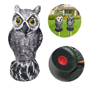 Lot de 2 Décorations Extérieures d'Halloween en PE, Effigies de Hiboux Cornés Réalistes et Imperméables pour Chasse et Effaroucheur d'Oiseaux - Product Image 3