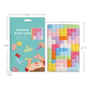 Vente en gros, blocs à bulles en stock, jouets éducatifs amusants pour <span class=keywords><strong>Tetris</strong></span>, puzzles d'assemblage en silicone, jouets à empiler - Product Image 4