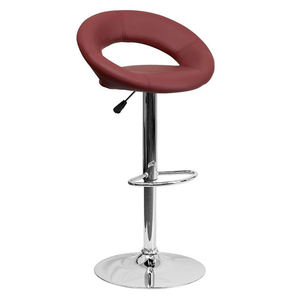 Taburete <span class=keywords><strong>de</strong></span> Bar moderno comercial, respaldo bajo, muebles <span class=keywords><strong>de</strong></span> mostrador <span class=keywords><strong>de</strong></span> <span class=keywords><strong>cocina</strong></span> <span class=keywords><strong>de</strong></span> tela ajustable alta para comedor y barra <span class=keywords><strong>de</strong></span> casa, Base inoxidable - Product Image 3