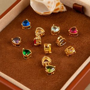 สร้อยคอประดับจี้หินเพทายหลากสีแบบสไลเดอร์  ของขวัญสำหรับผู้หญิง  งานสั่งทำได้  พร้อมตัวอย่างสินค้าขายปลีก  จี้ประจำเดือนเกิด 12 เดือน - Product Image 4