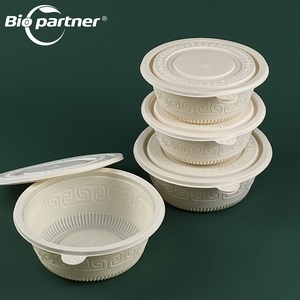 AB6 grand bol à thé jetable pour dessert, soupe, salade de riz, smoothie à emporter, <span class=keywords><strong>avec</strong></span> couvercle - Product Image 2