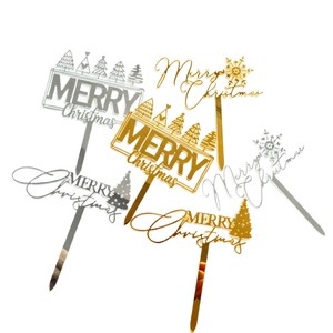 Honey And Sweetness Christmas Cake Decorations <b>Acrylic</b> Cake Toppers For Holiday Cake Decorating Supplies - Product Image 5