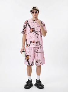 Nuovo Completo Estivo da Uomo: T-shirt a Maniche Corte con Stampa Camouflage 3D e Pantaloncini, Stile Hip Hop, Asciugatura Rapida - Product Image 3