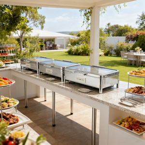 XINGPAI Usine En Gros Chaffing Plats Buffet <span class=keywords><strong>Traiteur</strong></span> En Acier Inoxydable Chaffers Réchauffeur De Nourriture - Product Image 1