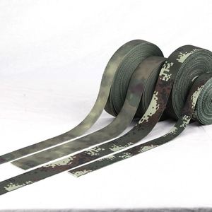 Bulk Wholesale <b>Webbing</b> Camouflage Pattern Tape Print Multiple Sizes Polyester Garment Accessories - Product Image 2