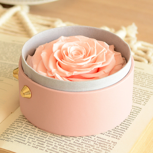 Rose équatorienne en boîte ronde, vente chaude 2026, cadeau pour la fête des mères, mariage, anniversaire, rose éternelle personnalisée, vente en gros, directement de l'usine - Product Image 2