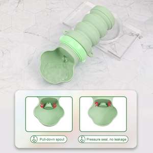 Bouteille d'eau portable <span class=keywords><strong>de</strong></span> haute qualité pour animaux <span class=keywords><strong>de</strong></span> compagnie, <span class=keywords><strong>de</strong></span> qualité alimentaire, pour l'extérieur, gourde pliable en silicone pour <span class=keywords><strong>chien</strong></span>, sûre pour les promenades - Product Image 2