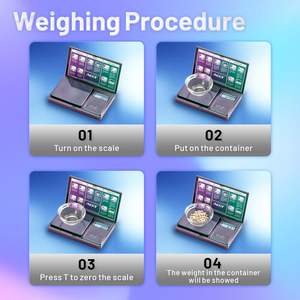 미니 디지털 스케일 고정밀 스테인레스 스틸 포켓 스케일 100/200/500g 0.01g LCD 배터리 쥬얼리 주방 최대 무게 200g - Product Image 6