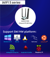Carte de développement externe détachable double bande Wi-Fi 2,4G/5G Alfa AWUS036ACM MT7612 pour Linux, Kali Linux, Win11, Mac, Raspberry Pi
