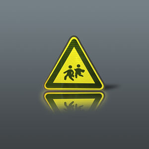 Señales de luz de advertencia LED para niños de Colton impermeables iluminadas para uso de peatones en paisajes Ventas directas del fabricante - Product Image 2