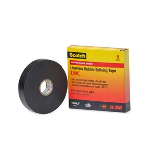 3.M 130C Rubber Splicing Tape Self-Fusing Rubber Tape, Black, 0.76mm