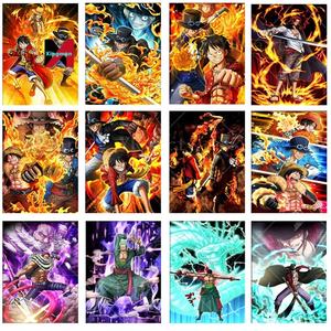 لوحة جدارية مطبوعة لشخصية لوفي من ون بيس، ديكور منزلي، فن أنيمي، حرف بلاستيكية، بيع بالجملة عبر الحدود - Product Image 5