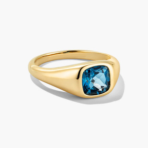 LUCKYJIU Custom Jewellers Waterproof Tarnish Free Stainless Steel 18K Gold Plated Fashion Sparkling CZ <strong>Pinky</strong> Signet <strong>Ring</strong> - Product Image 1