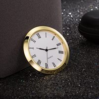 55 mm Inserts D'horloge Or Argent Lunette Cadran Blanc Arabe Chiffre Romain Petite Taille Inserts De Montre Têtes D'horloge Mini Horloge Fit-ups