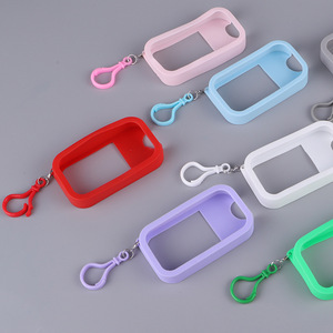 In Stock Card <b>Perfume</b> Spray Silicone Case Keychain Portable <b>Atomizer</b> Holder Multiple Colors Custom Cosmetic Packaging Customized - Product Image 4