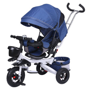 Poussette pour enfants avec pare-soleil, scooter pour enfants de 1 à 3 à 6 ans, vélo à 3 roues pour enfants, tricycle pour bébé, siège pivotant pour vélo Papa semi-<span class=keywords><strong>inclinable</strong></span> - Product Image 6
