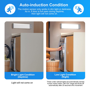Éclairage LED en gros à détecteur de mouvement pour armoire, penderie, cuisine, chambre à coucher, éclairage sous-meuble à détecteur de mouvement - Product Image 3