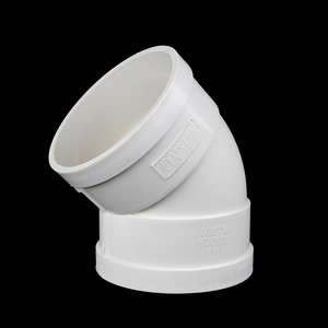 UPVC継手50mm 75mm 110mm 160mm接続PVCエルボーウォーター継手 - Product Image 1