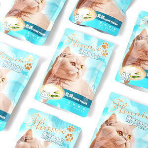 OEM/ODM Catered Private Label Comida húmeda Pechuga de pollo y salmón Snacks en latas Crema cremosa para gatos hecha de carne - Product Image 5