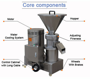 Sesamboter Notenboter Tahin Maken Slijpmachine Motor Motorpomp Roestvrij Staal Hoge Capaciteit Voor Amandelcashewnoten - Product Image 4