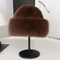 Jxwatcher 2025 nuevo Otoño Invierno cálido sombrero de pescador peludo lavabo de felpa moda gorros de pelo frío niñas mujer sombrero de cubo de piel sintética