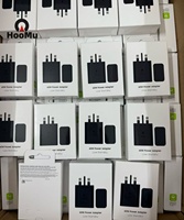 Chargeur USB-C 25W/35W/45W/65W PD ultra-rapide avec protection OTP, prise UK/US/EU pour écouteurs et adaptateur d'alimentation pour téléphone portable