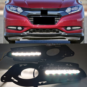 Luces LED DRL para Honda <span class=keywords><strong>HRV</strong></span> HR-V Vezel 2015 2016 <span class=keywords><strong>2017</strong></span> 2018 con Luz de Giro Amarilla, Cubierta de Luz Antiniebla, Luz de Circulación Diurna - Product Image 6