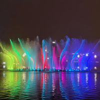 Fuente de Agua Comercial de Acero Inoxidable, Diseño Tropical, Construcción Ecológica y Duradera, Voltaje Universal para Uso en Exteriores
